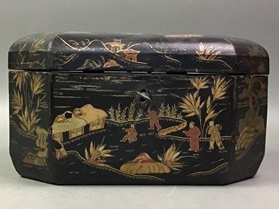 Lot 171 - CHINESE LACQUERED BOX