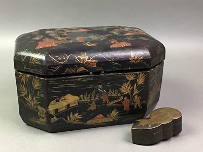 Lot 171 - CHINESE LACQUERED BOX