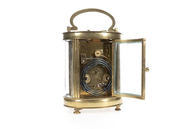 Lot 616 - OVAL REPEATER CARRIAGE CLOCK