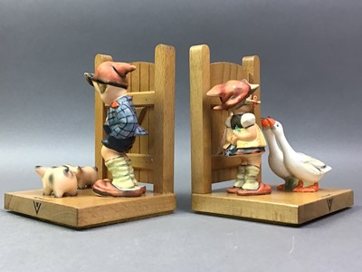 Lot 215 - PAIR OF HUMMEL BOOKENDS