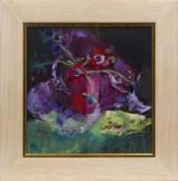 Lot 11 - * JULIE BRIGGS, ALL WRAPPED UP oil on board,...