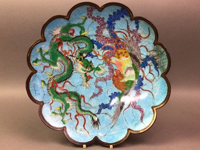 Lot 245 - OPPOSING PAIR OF JAPANESE GINBARI ENAMEL CHARGERS