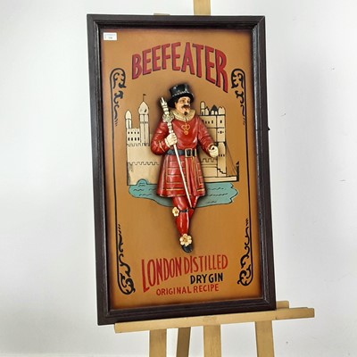 Lot 298 - REPRODUCTION 'BEEFEATER GIN' ADVERTISEMENT PUB SIGN