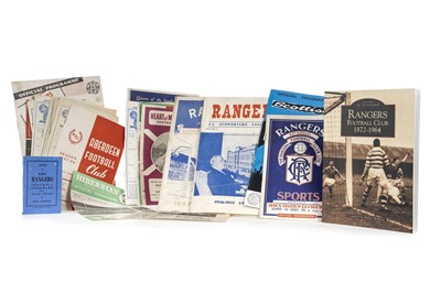 Lot 1562 - RANGERS F.C., COLLECTION OF DOMESTIC PROGRAMMES