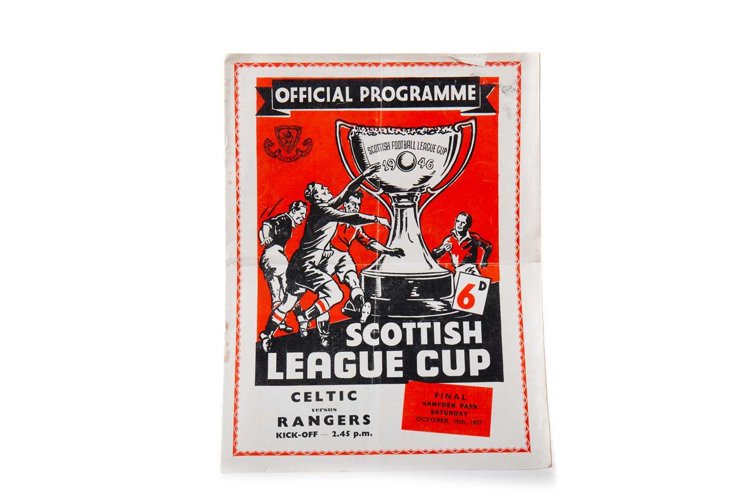 Lot 1563 - CELTIC F.C. VS. RANGERS F.C., SCOTTISH LEAGUE CUP FINAL PROGRAMME