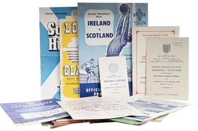 Lot 1571 - SCOTLAND INTERNATIONAL, COLLECTION OF YOUTH AND AMATUER PROGRAMMES