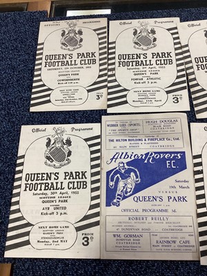 Lot 1572 - QUEENS PARK F.C., COLLECTION OF PROGRAMMES