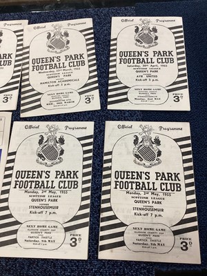 Lot 1572 - QUEENS PARK F.C., COLLECTION OF PROGRAMMES