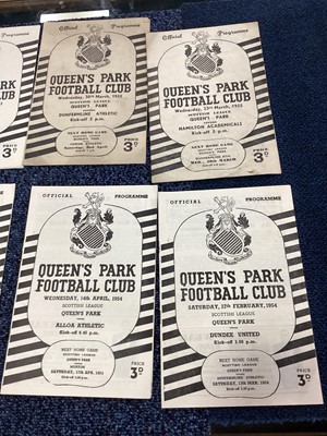 Lot 1572 - QUEENS PARK F.C., COLLECTION OF PROGRAMMES