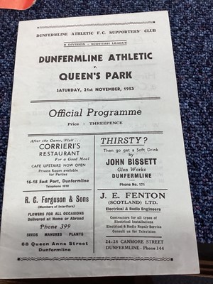 Lot 1572 - QUEENS PARK F.C., COLLECTION OF PROGRAMMES