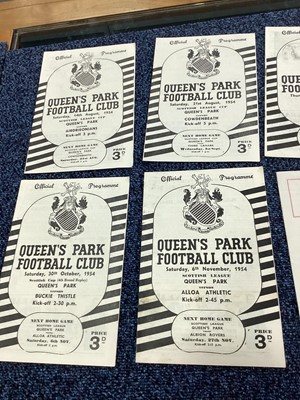 Lot 1572 - QUEENS PARK F.C., COLLECTION OF PROGRAMMES
