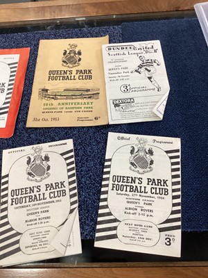 Lot 1572 - QUEENS PARK F.C., COLLECTION OF PROGRAMMES