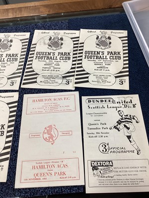 Lot 1572 - QUEENS PARK F.C., COLLECTION OF PROGRAMMES