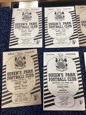 Lot 1572 - QUEENS PARK F.C., COLLECTION OF PROGRAMMES