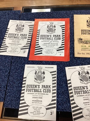 Lot 1572 - QUEENS PARK F.C., COLLECTION OF PROGRAMMES