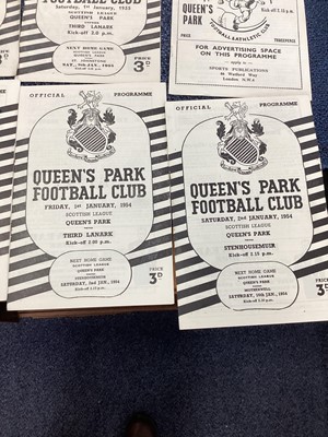 Lot 1572 - QUEENS PARK F.C., COLLECTION OF PROGRAMMES