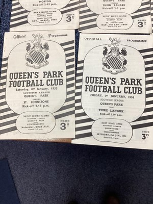 Lot 1572 - QUEENS PARK F.C., COLLECTION OF PROGRAMMES