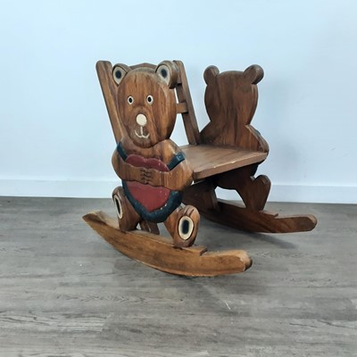 Lot 435 - CHILD'S ROCKING CHAIR