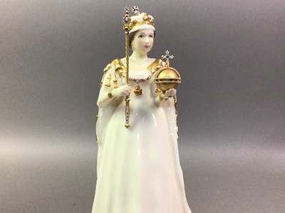 Lot 150A - ROYAL DOULTON FIGURE OF QUEEN ELIZABETH II