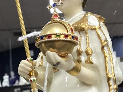 Lot 150 - ROYAL DOULTON FIGURE OF QUEEN ELIZABETH II