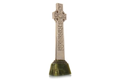 Lot 112 - SILVER PLATED MODEL OF THE IONA CROSS