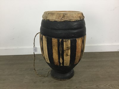 Lot 96 - AFRICAN TRIBAL DRUM