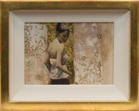 Lot 59 - * DENISE FINDLAY, DELICATE oil, lace and gold...