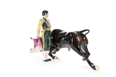 Lot 853 - ALAN MASLANKOWSKI FOR ROYAL DOULTON, MATADOR AND BULL