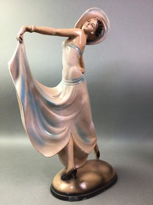 Lot 521 - PAINTED PLASTER FIGURE OF THE WHISTLING BOY