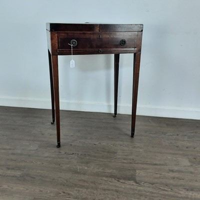 Lot 375 - GEORGE III MAHOGANY DRESSING TABLE