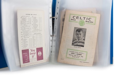 Lot 1582 - CELTIC F.C., COLLECTION OF DOMESTIC PROGRAMMES