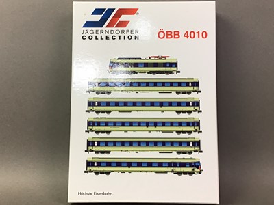 Lot 1072 - MODEL RAILWAY, JAEGERNDORFER COLLECTION N-GAUGE OBB 4010 SET