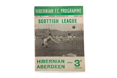 Lot 1586 - HIBERNIAN F.C. VS. ABERDEEN F.C., PROGRAMME