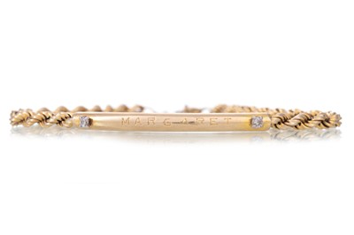 Lot 1246 - DIAMOND BRACELET