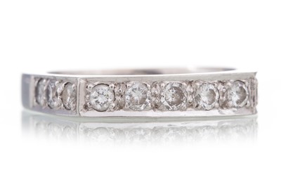 Lot 1247 - DIAMOND HALF ETERNITY RING