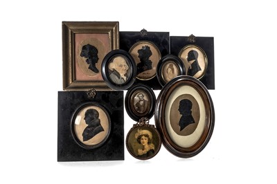 Lot 867 - COLLECTION OF PORTRAIT MINIATURES AND SILHOUETTES