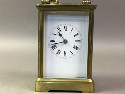 Lot 549 - FRENCH BRASS CARRIAGE CLOCK