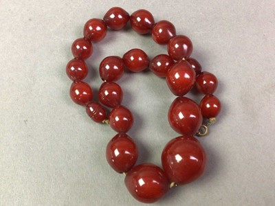 Lot 651 - TWO BAKELITE NECKLACES