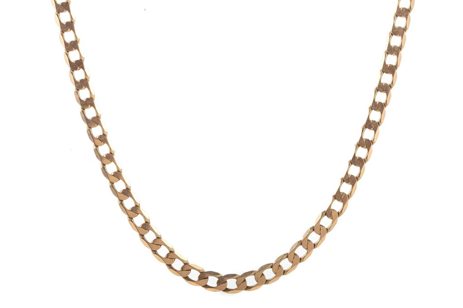 Lot 1254 - NINE CARAT GOLD NECKLACE