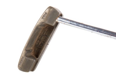 Lot 1592 - SLAZENGER JACK NICKLAUS PING KUSHIN BRONZE PUTTER