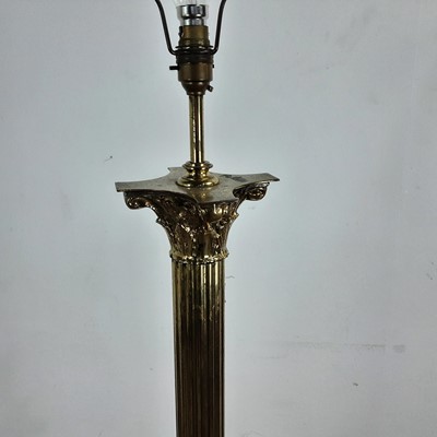 Lot 366 - BRASS STANDARD LAMP