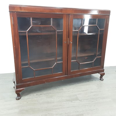Lot 580 - TWO MAHOGANY BOOKCASES