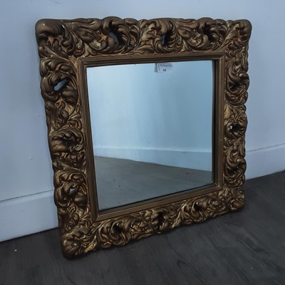 Lot 64 - GILT FRAMED WALL MIRROR