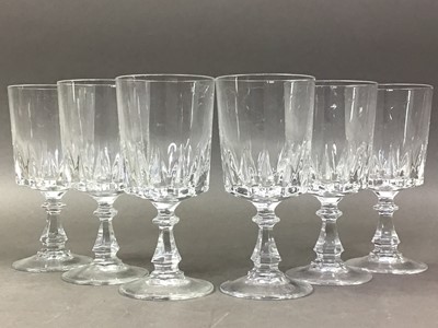 Lot 6 - SET OF SIX D'ARQUES CRYSTAL GLASS TUMBLERS