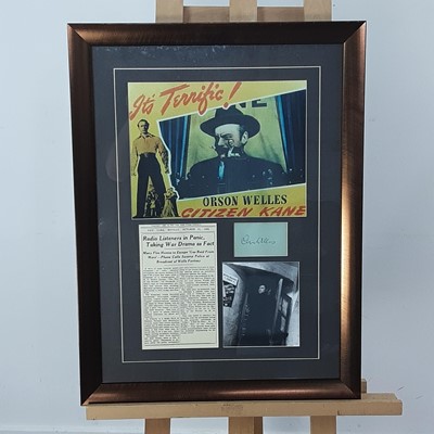 Lot 258A - ORSON WELLES, HIS AUTOGRAPH