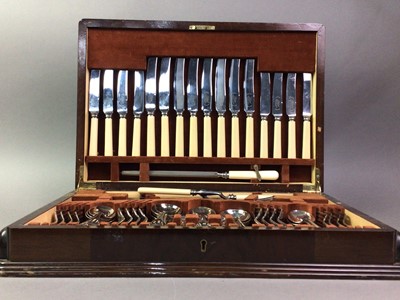 Lot 131 - CANTEEN OF SILVER PLATED CUTLERY