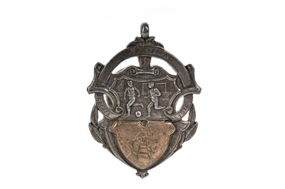 Lot 142 - PTE. J. BRENNAN SILVER FOOTBALLING MEDAL