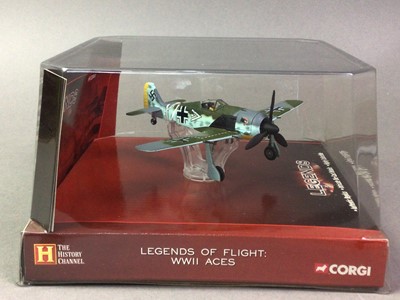 Lot 68 - COLLECTION OF SEVEN CORGI AVIATION ARCHIVE/WWII LEGENDS MODELS