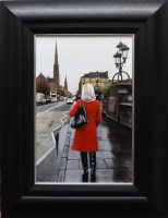 Lot 105A - GERARD BURNS, RED COAT ON GREAT WESTERN ROAD...