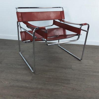 Lot 325 - AFTER MARCEL BREUER, 'WASSILY' ARMCHAIR